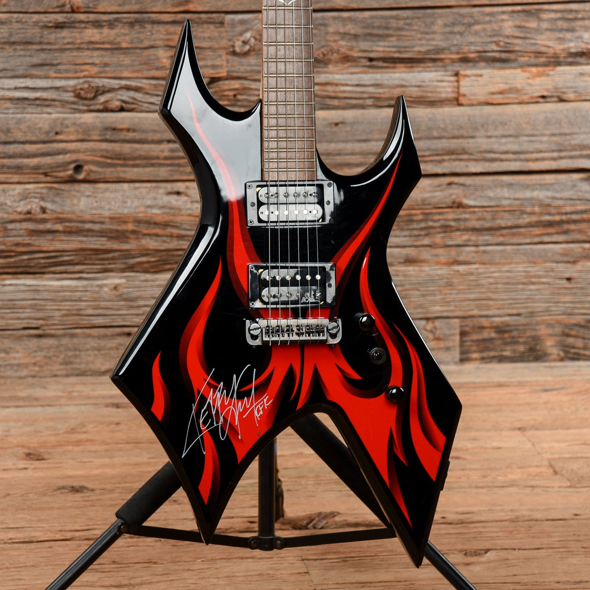 B.C. Rich KKW Tribal Fire Electric Guitars Black - View 7 | MusicMarket