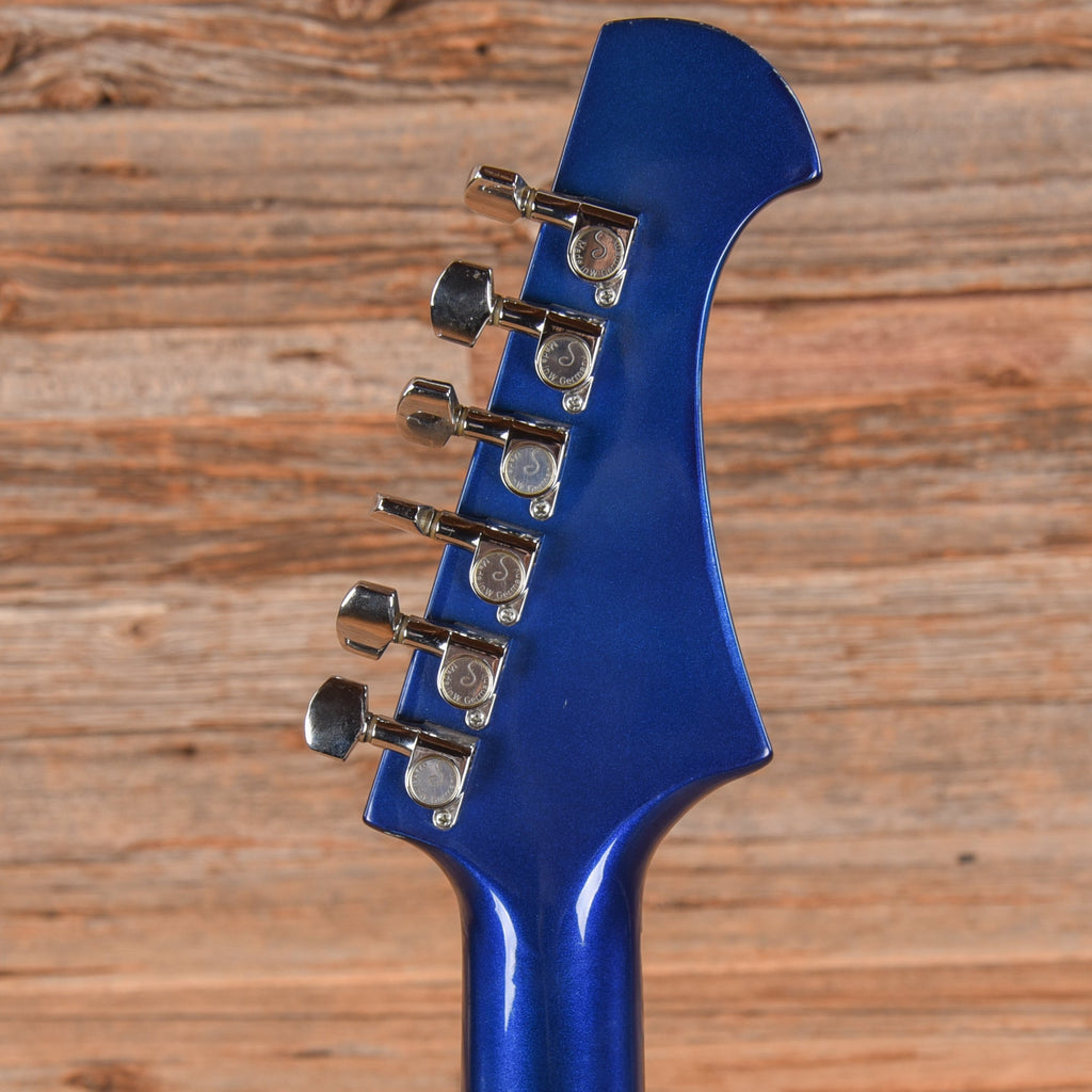 B.C. Rich Mockingbird Metallic Blue Refin 1980s - View 7 | MusicMarket