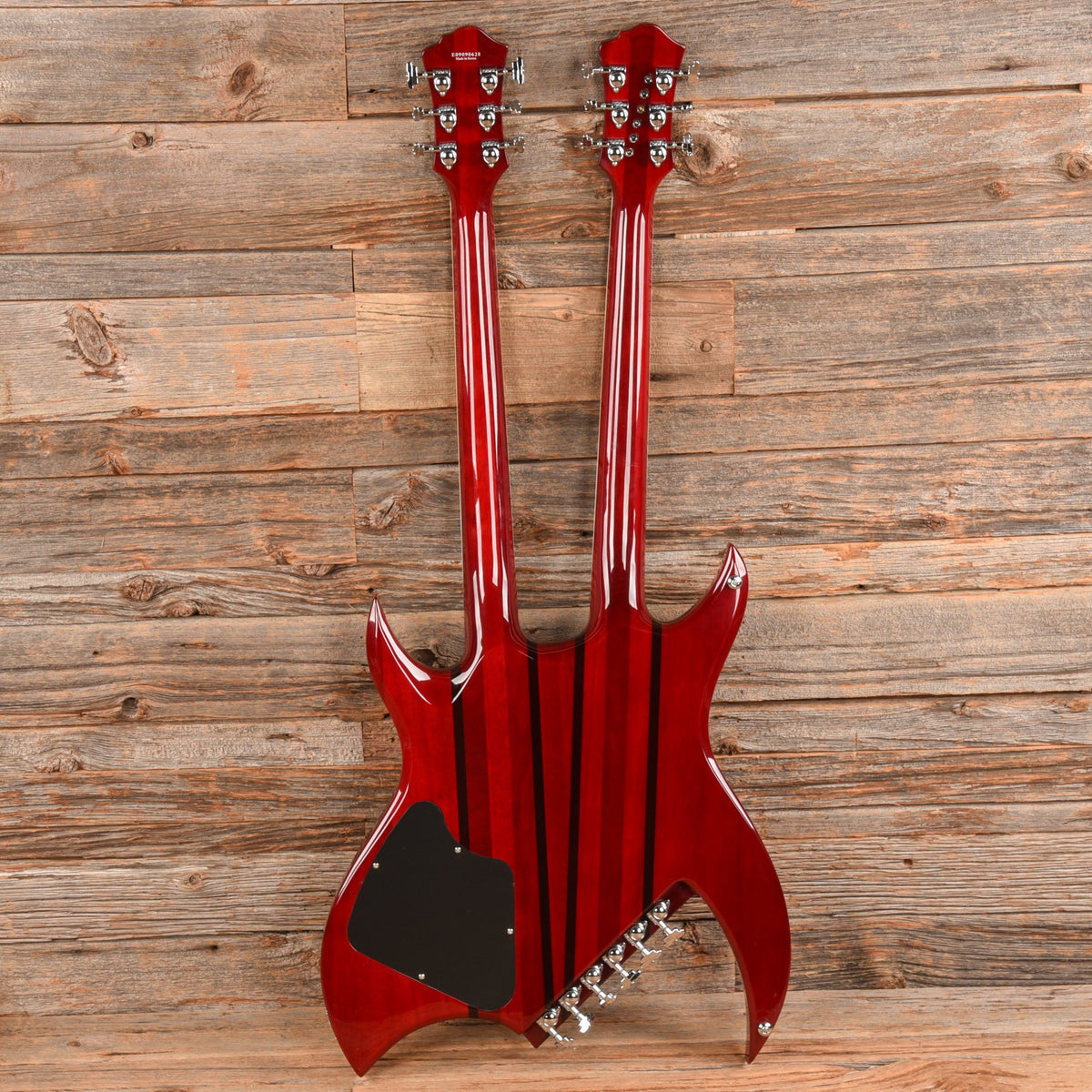 B.C. Rich Rich B Legacy Double Neck 2009 Trans Red - Dave Amato of REO Speedwagon - View 5 | MusicMarket