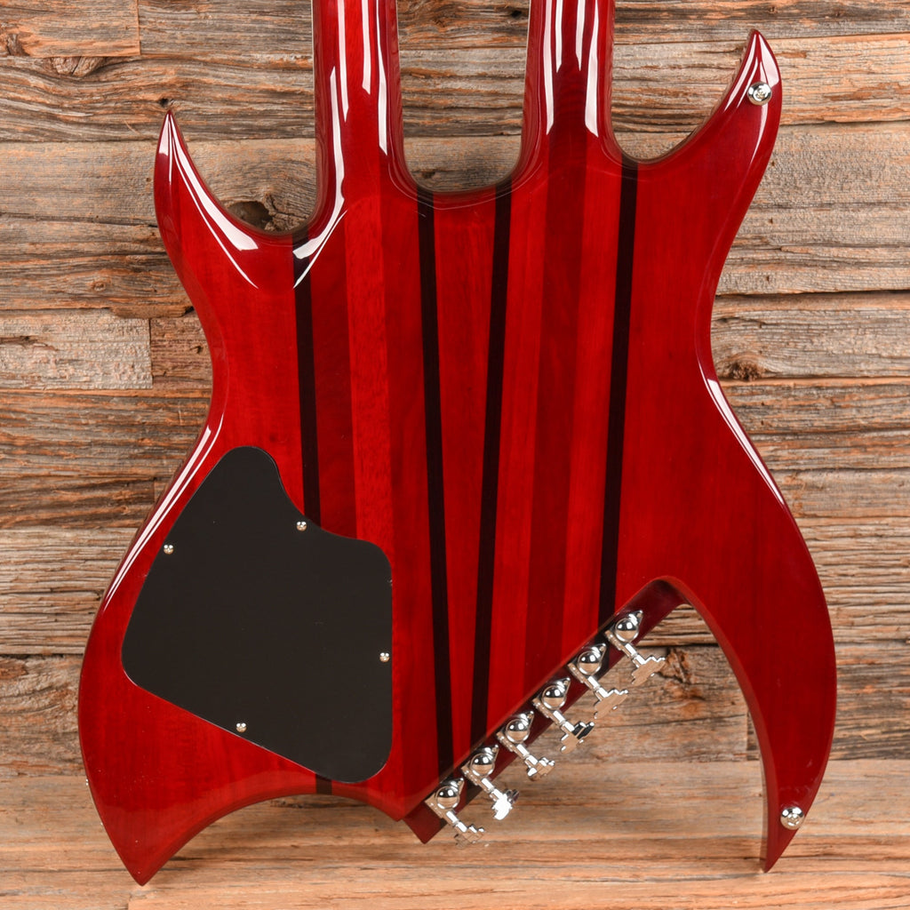 B.C. Rich Rich B Legacy Double Neck 2009 Trans Red - Dave Amato of REO Speedwagon - View 3 | MusicMarket