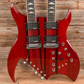 B.C. Rich Rich B Legacy Double Neck 2009 Trans Red - Dave Amato of REO Speedwagon - MusicMarket