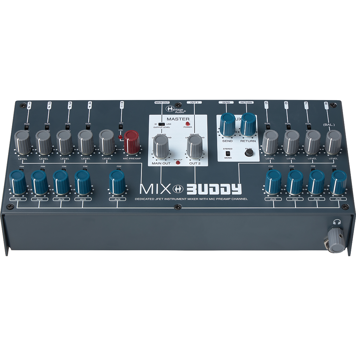 Heritage Audio MIX BUDDY 19-Input Small Format Mixer - MusicMarket
