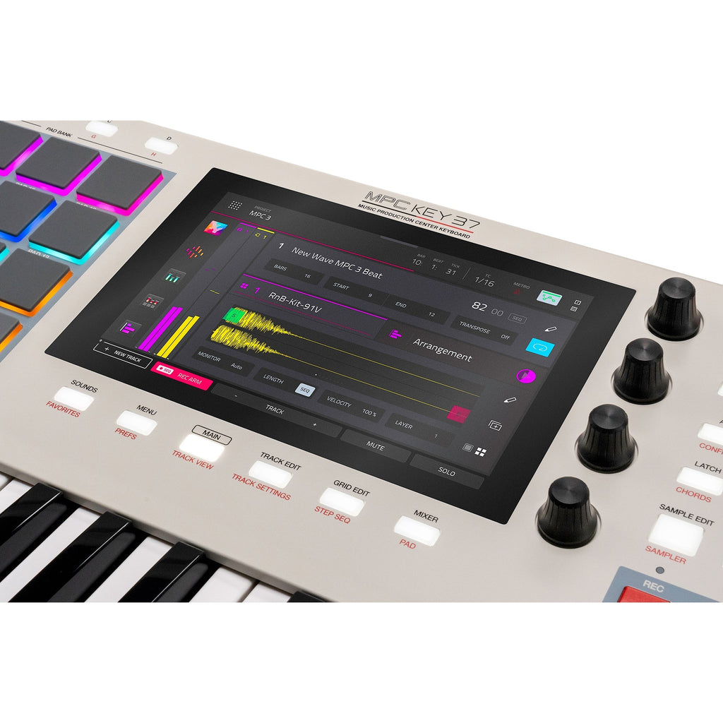 Akai Pro MPC Key 37 G2 Standalone Keyboard Synthesizer - Mint, Open Box - View 5 | MusicMarket