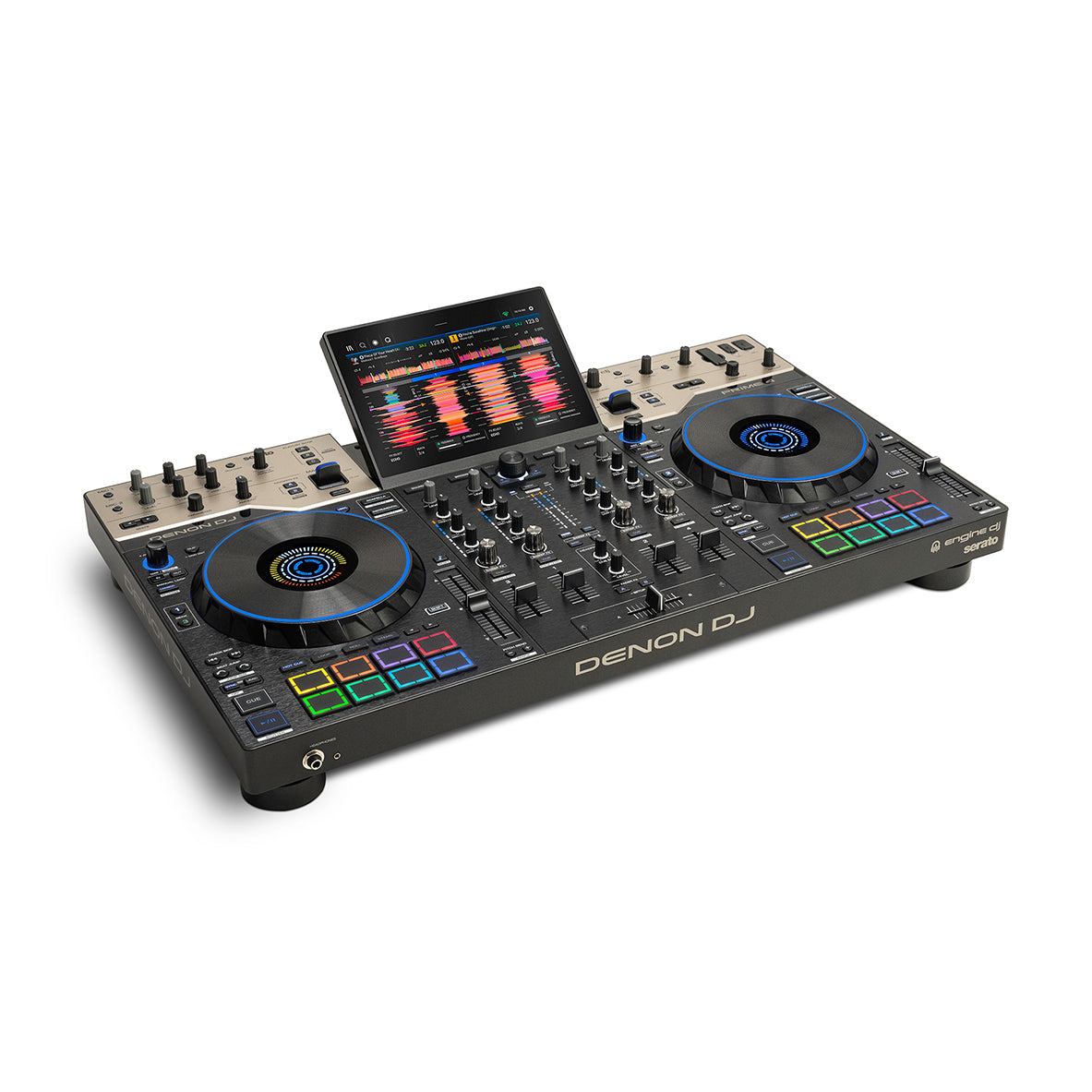 Denon DJ PRIME 4 G2 4-Channel Standalone DJ System with Built-in FX, Lighting Output, and Stems - View 6 | MusicMarket