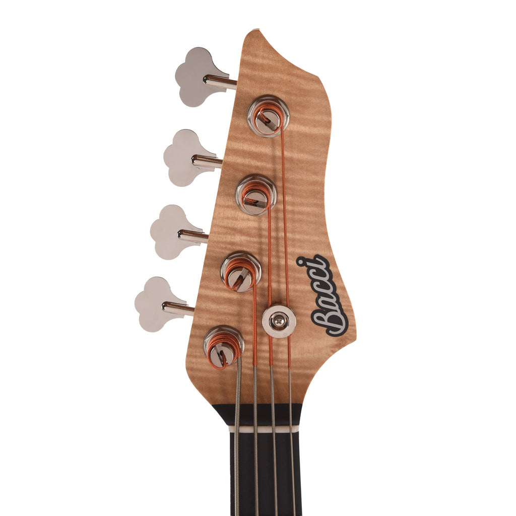 Bacci Marlita 4-String Red Alder Natural w/Alder Woodworm Insert - View 6 | MusicMarket