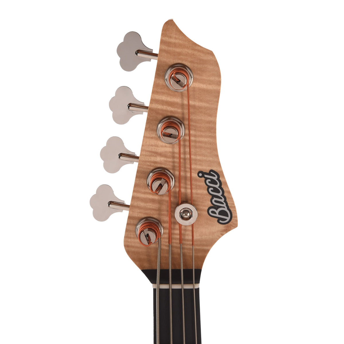 Bacci Marlita 4-String Red Alder Natural w/Alder Woodworm Insert - View 6 | MusicMarket