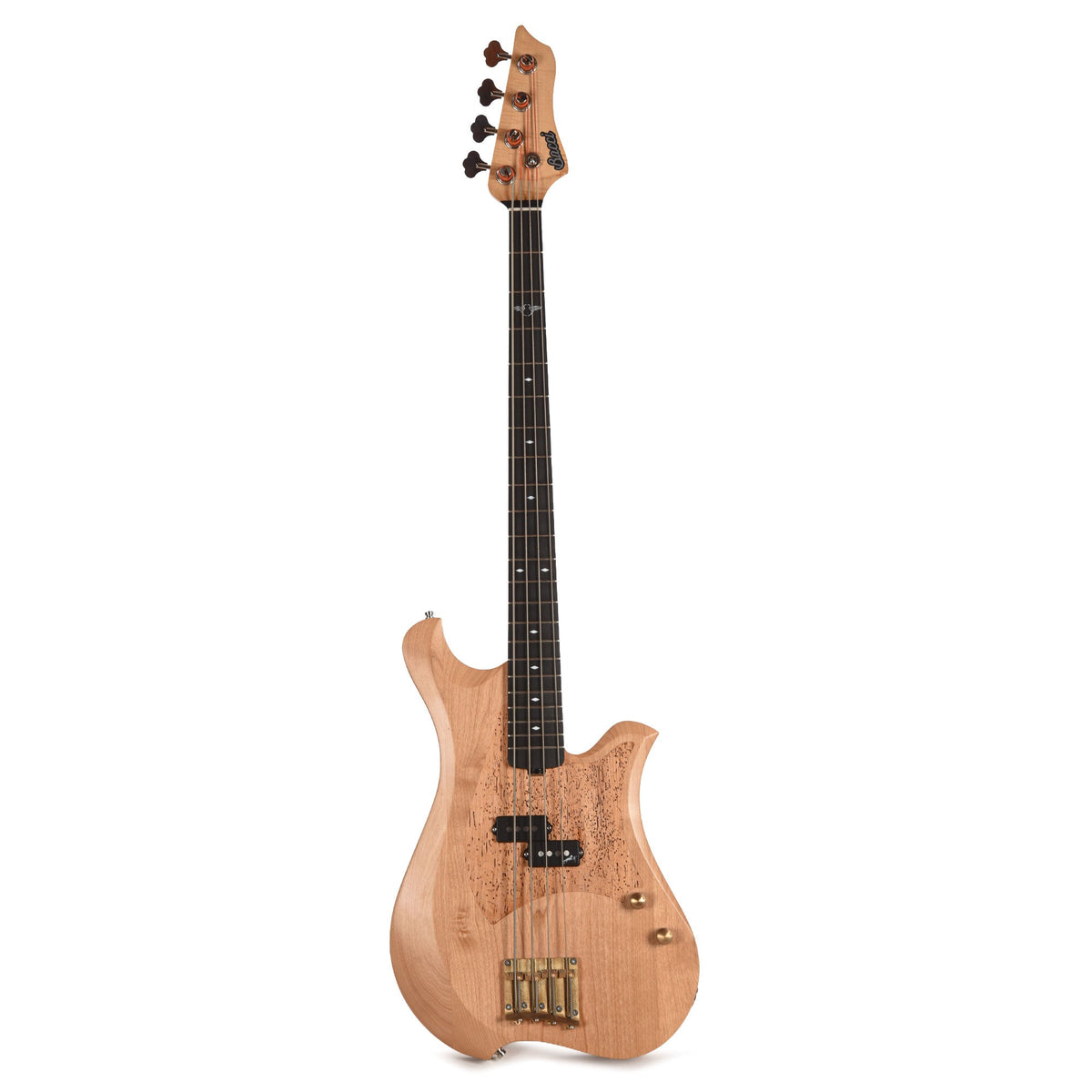 Bacci Marlita 4-String Red Alder Natural w/Alder Woodworm Insert - View 4 | MusicMarket