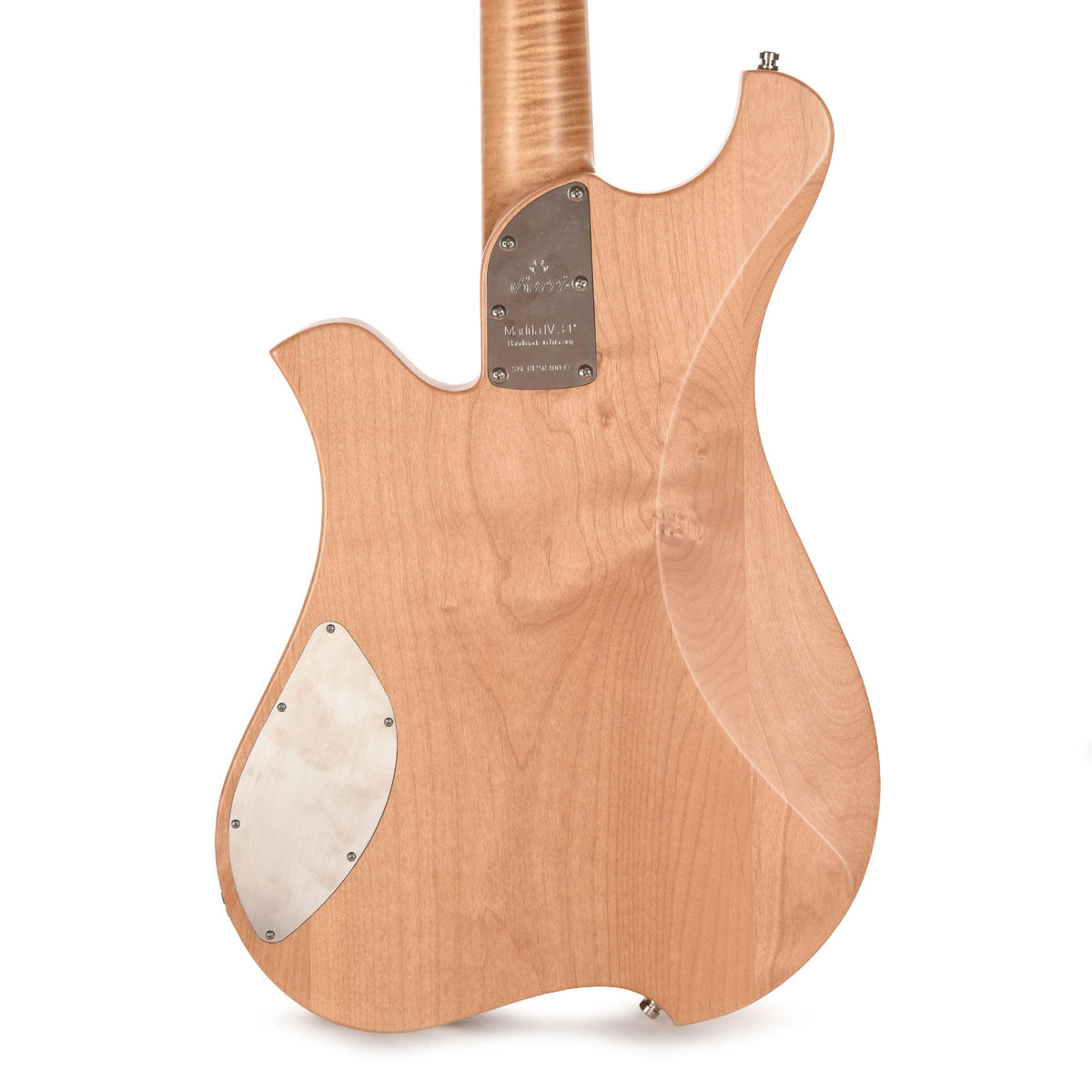 Bacci Marlita 4-String Red Alder Natural w/Alder Woodworm Insert - View 3 | MusicMarket