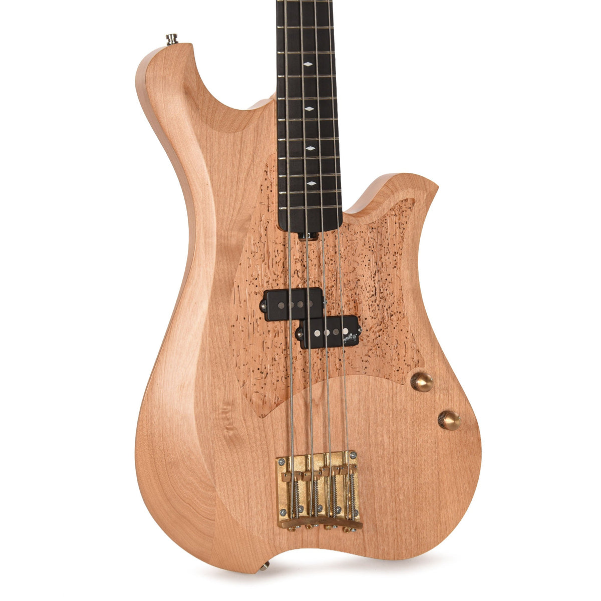Bacci Marlita 4-String Red Alder Natural w/Alder Woodworm Insert - MusicMarket