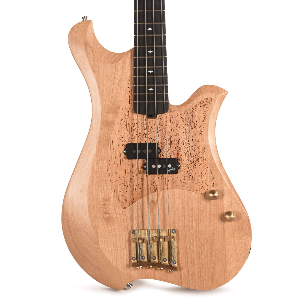 Bacci Marlita 4-String Red Alder Natural w/Alder Woodworm Insert - View 2 | MusicMarket