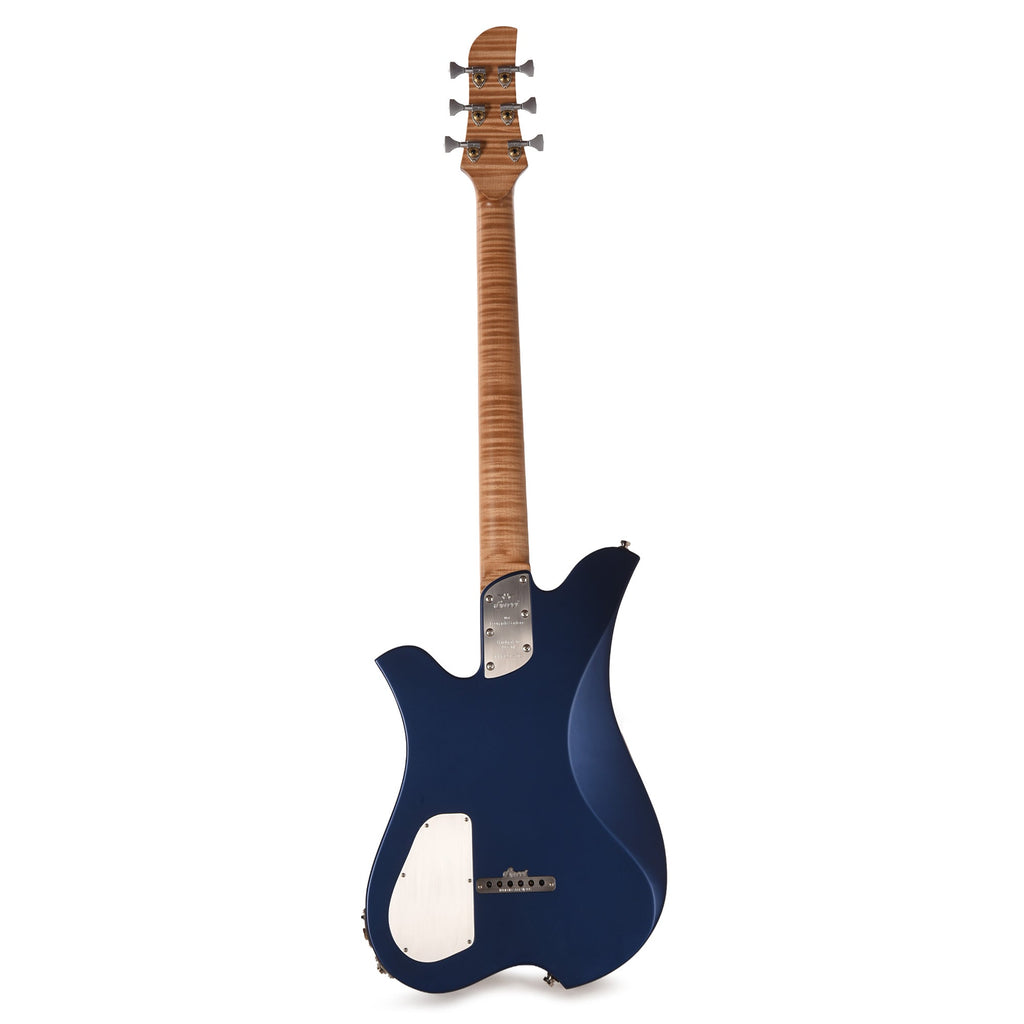 Bacci Leonardo Officina Baritone Radiance Ultramarine w/Figured Maple Neck & Ebony Fingerboard - View 5 | MusicMarket