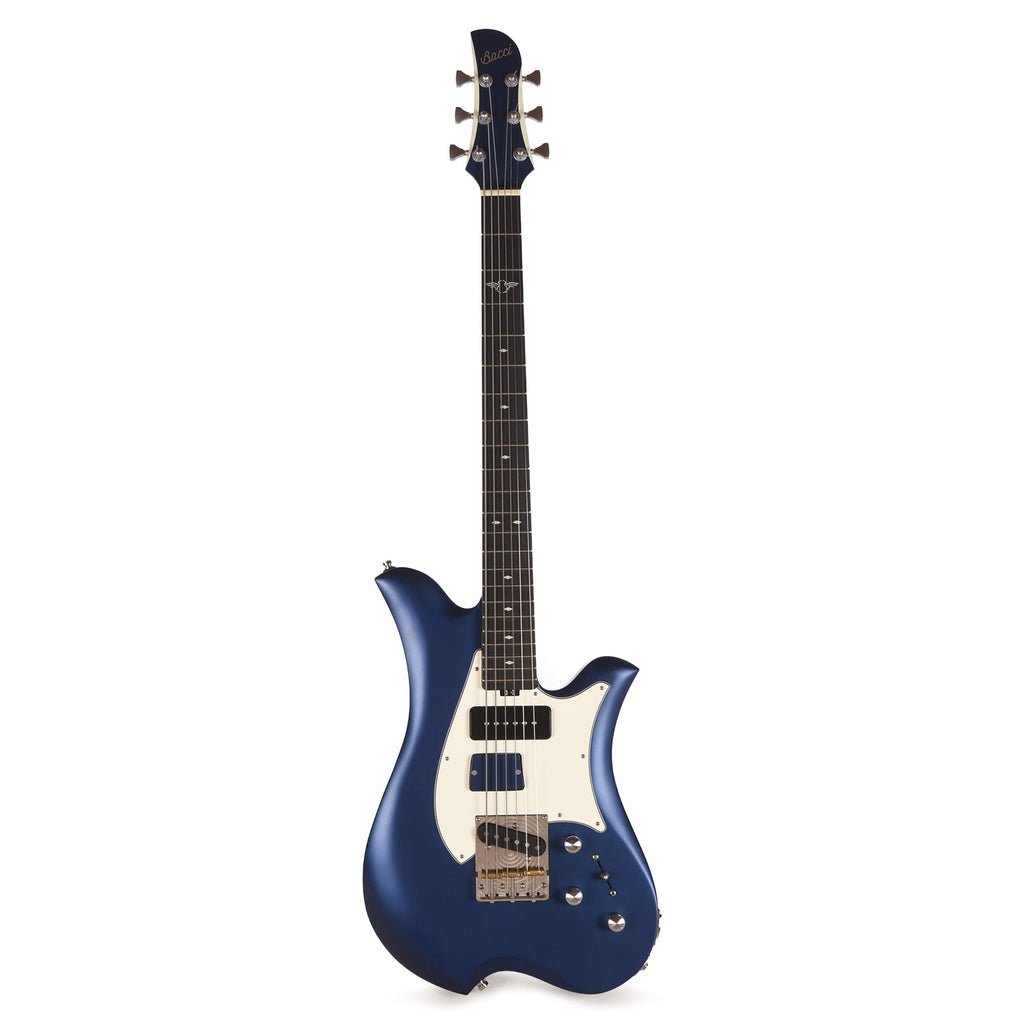 Bacci Leonardo Officina Baritone Radiance Ultramarine w/Figured Maple Neck & Ebony Fingerboard - View 4 | MusicMarket