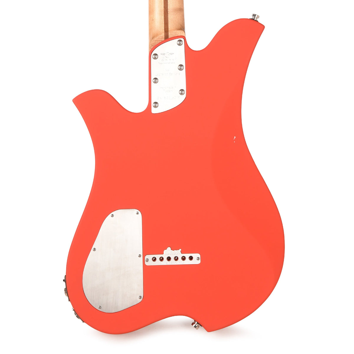 Bacci Leonardo Officina Baritone Tuscan Red w/Figured Maple Neck - View 3 | MusicMarket