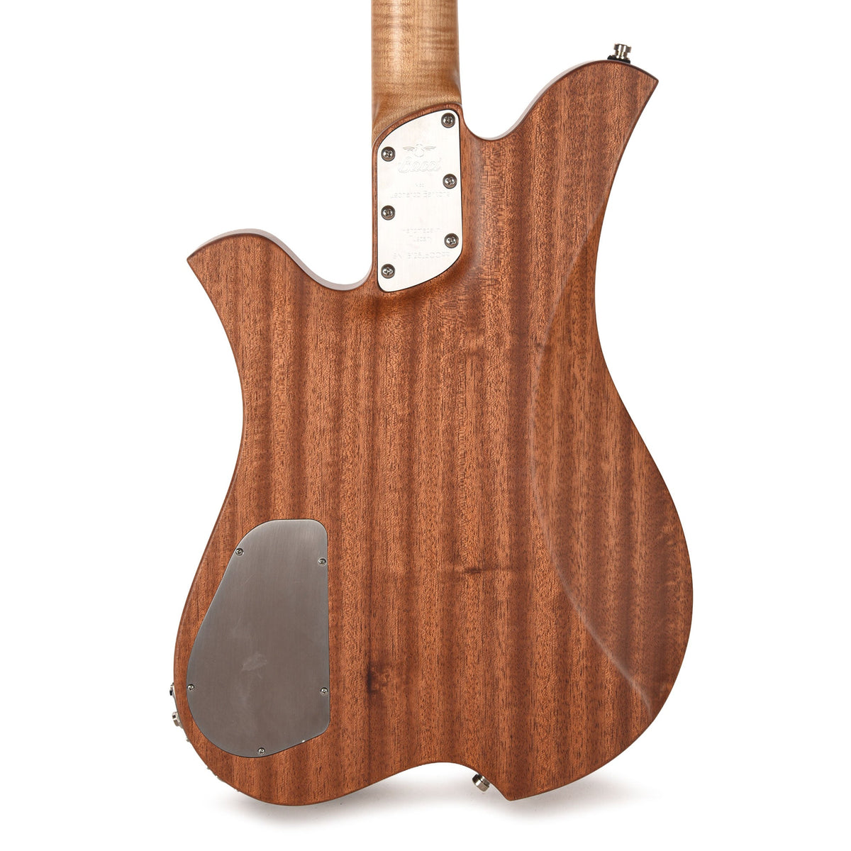 Bacci Leonardo Soffio Noce Dual Output Baritone Semi-Hollow Walnut Natural - View 3 | MusicMarket