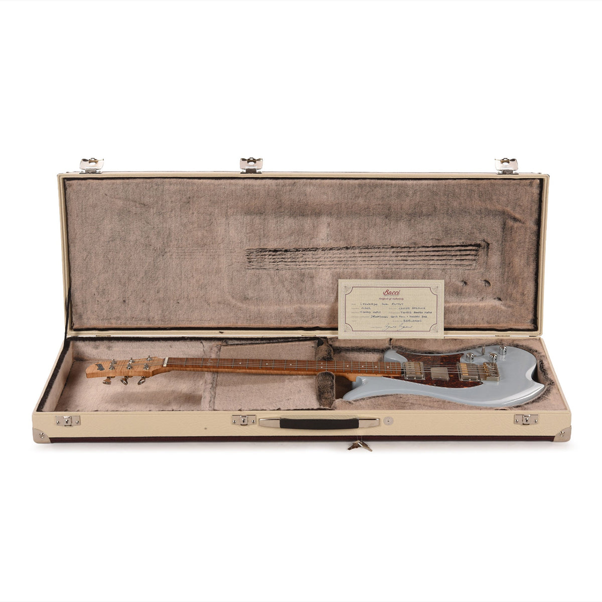 Bacci Leonardo Officina Celeste Dual Output Baritone Red Alder Light Blue - View 8 | MusicMarket