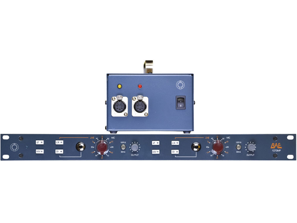 BAE 1073MP Dual-Channel Microphone Preamp with Power Supply - View 2 | MusicMarket