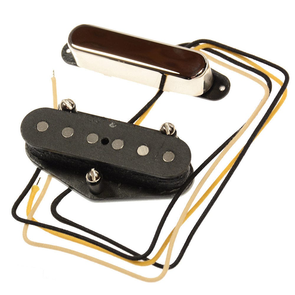 Bare Knuckle Tele Blackguard Flat '50 Single Coil Set Nickel - MusicMarket