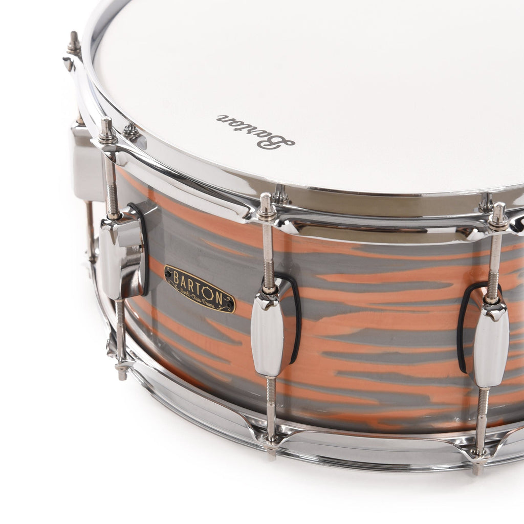 Barton Studio Custom Maple 6.5x14 Snare Drum Mars Oyster - View 2 | MusicMarket
