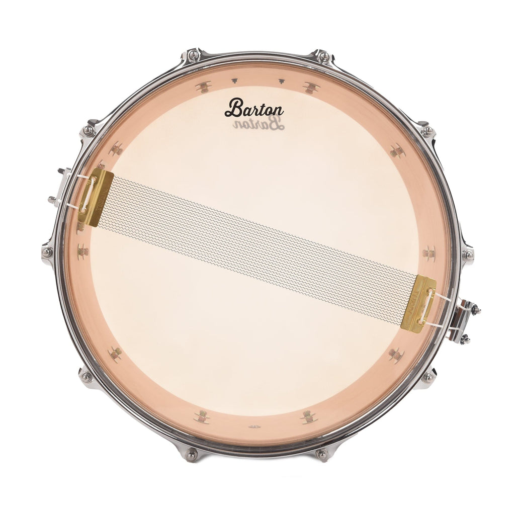 Barton Studio Custom Maple 6.5x14 Snare Drum Mars Oyster - View 6 | MusicMarket