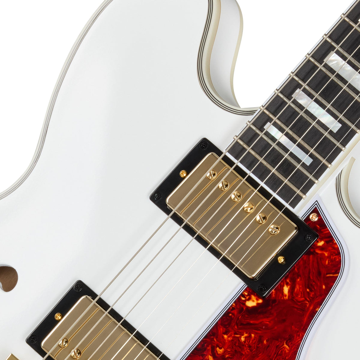 Epiphone Alex Lifeson 1976 ES-355 Signature Semi-Hollowbody Electric Guitar - Alpine White - View 5 | MusicMarket