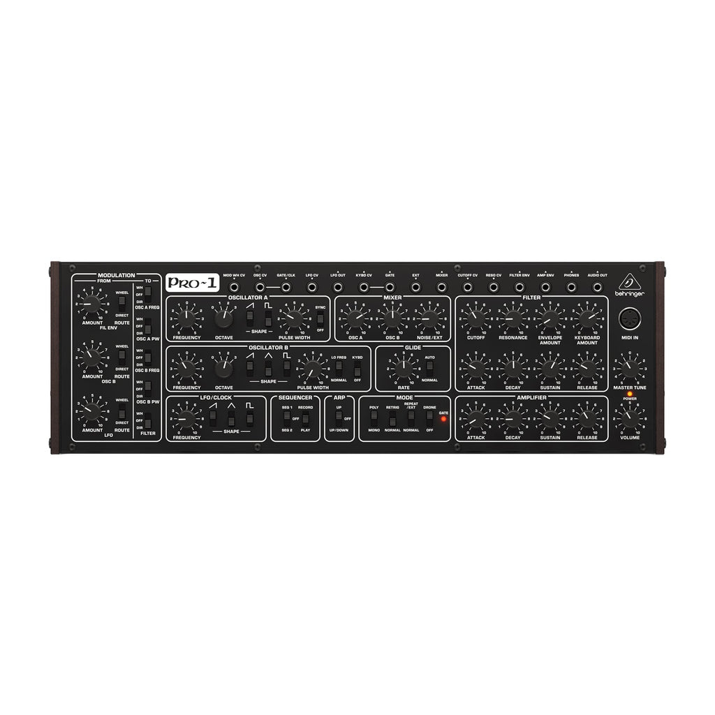Behringer PRO-1 Monophonic Semi-Modular Analog Desktop Synthesizer - MusicMarket