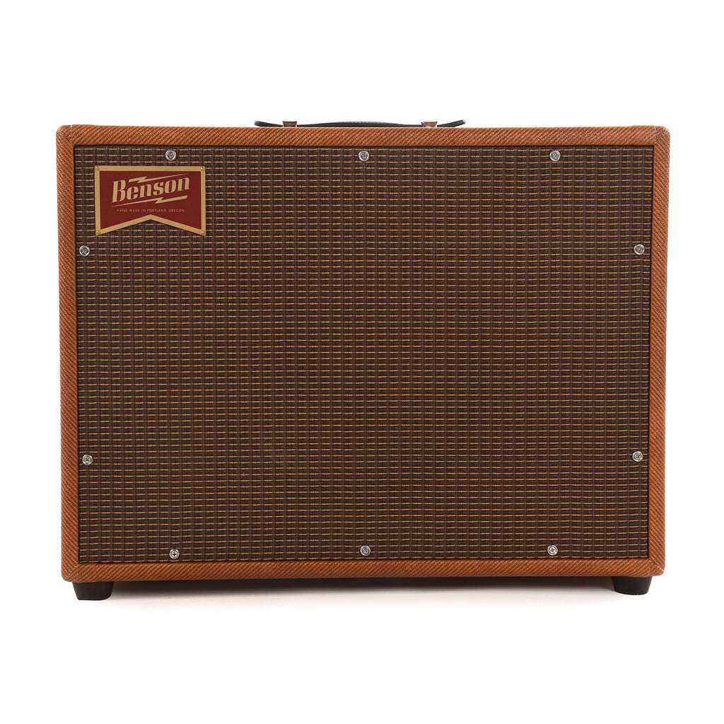 Benson Monarch Reverb Plus 15w 1x12 Combo Amp Aged Tweed w/ Oxblood Grill - MusicMarket