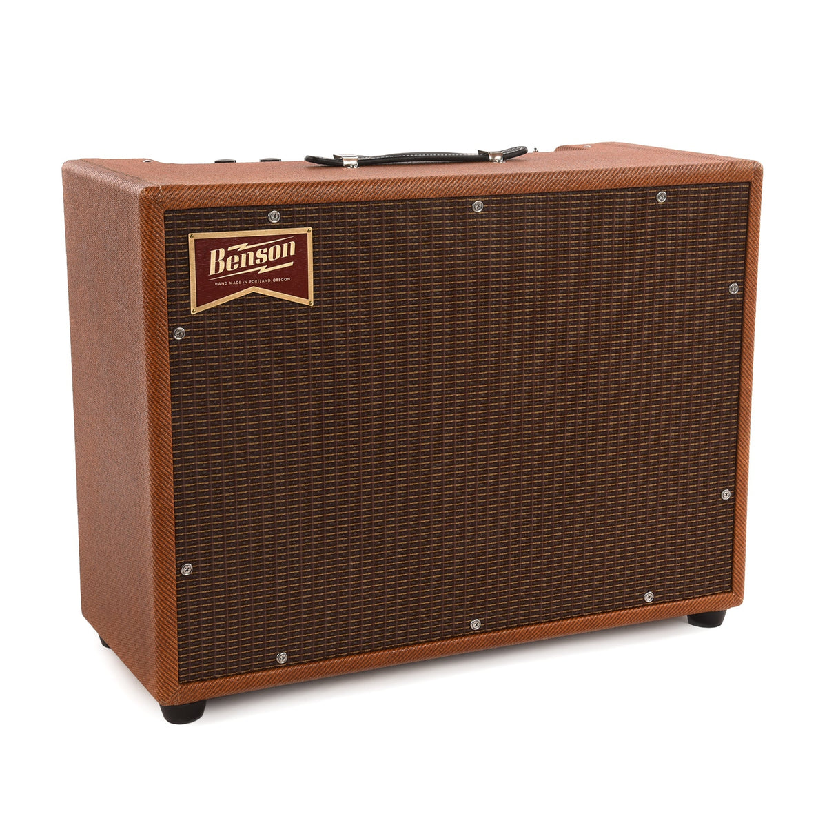 Benson Monarch Reverb Plus 15w 1x12 Combo Amp Aged Tweed w/ Oxblood Grill - View 2 | MusicMarket