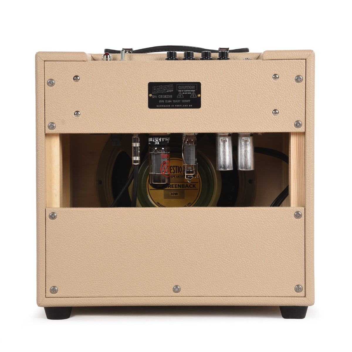 Benson Vinny Reverb 5w 1x10 Combo Amp Blonde w/ Oxblood Grill - View 4 | MusicMarket