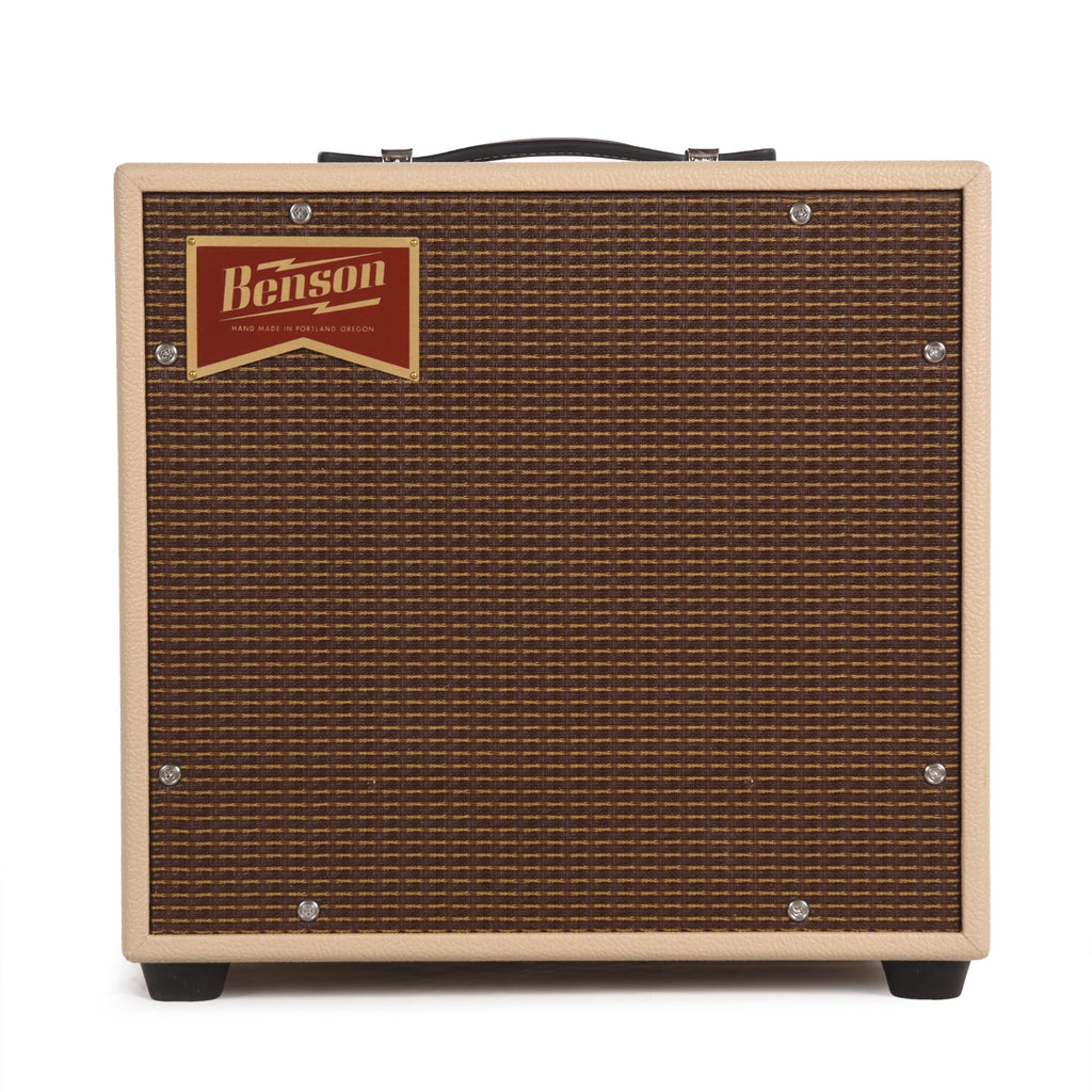 Benson Vinny Reverb 5w 1x10 Combo Amp Blonde w/ Oxblood Grill - MusicMarket