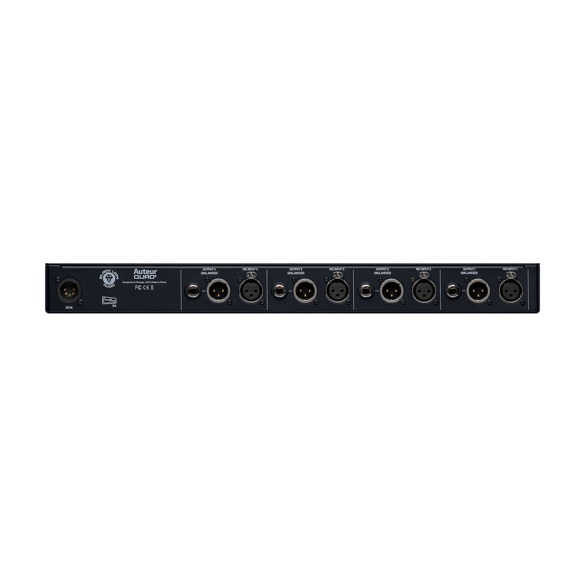 Black Lion Audio Auteur Quad2 4-Channel Rackmount Mic Preamp/DI - View 3 | MusicMarket