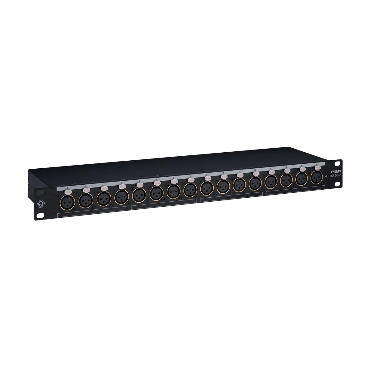 Black Lion Audio PBR XLR 16F DSub 16 Point Gold Plated XLR Female Patchbay w/ DSUB Outs - View 2 | MusicMarket