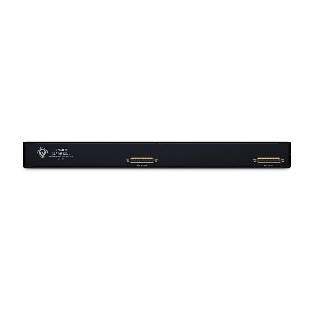 Black Lion Audio PBR XLR 16F DSub 16 Point Gold Plated XLR Female Patchbay w/ DSUB Outs - View 3 | MusicMarket