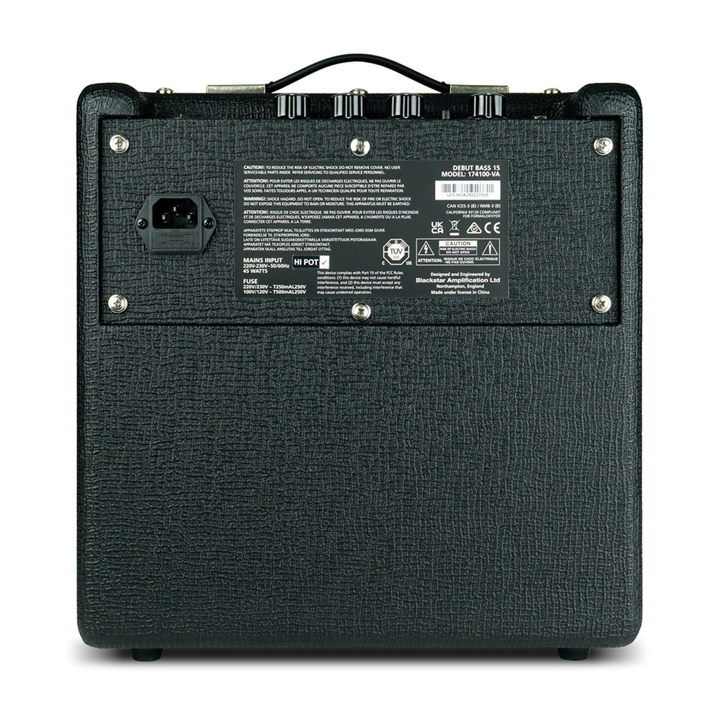 Blackstar Debut Bass 15 15w 1x6.5 Combo Amp - View 3 | MusicMarket