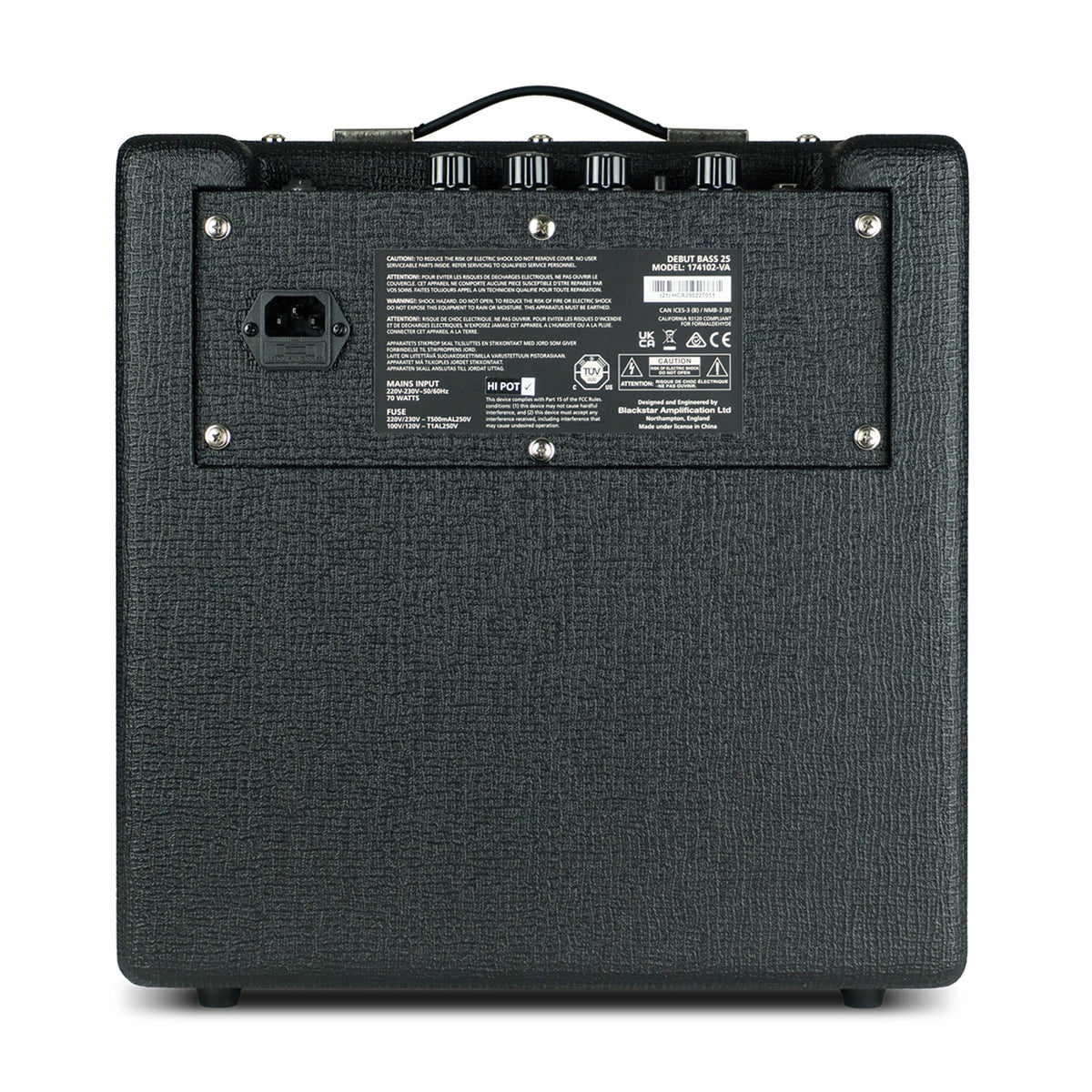 Blackstar Debut Bass 25 25w 1x8 Combo Amp - View 3 | MusicMarket