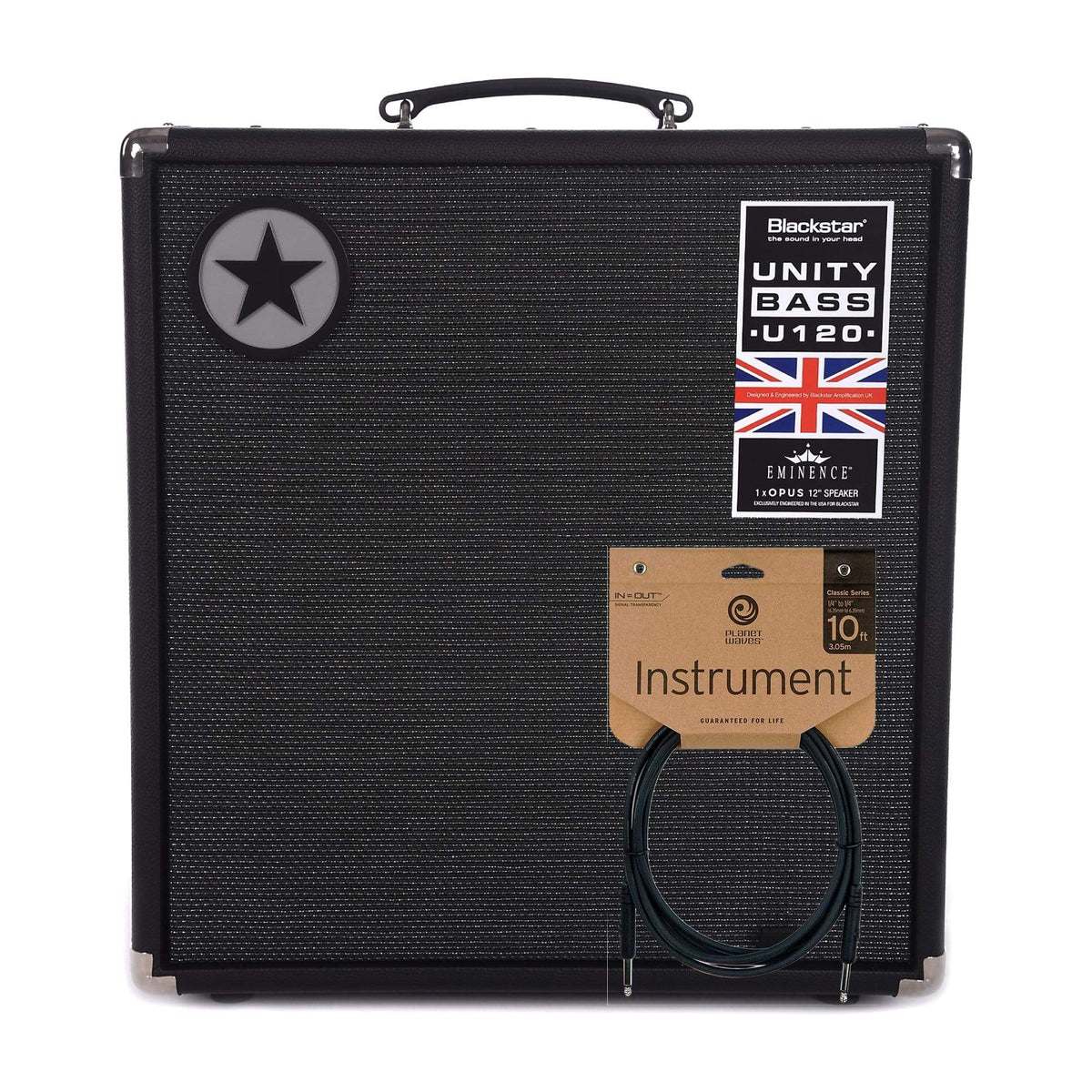Blackstar Unity Bass 1x12 120 Watt Bass Combo Cable Bundle - MusicMarket