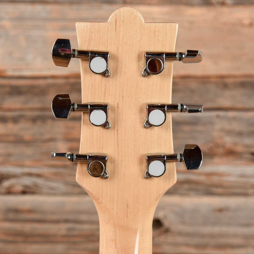 Bohemian Guitars Oil Can Guitar Yellow/Blue - View 7 | MusicMarket