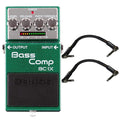Boss BC-1X Bass Compressor Bundle w/ 2 Roland Black Series 6 inch Patch Cables - MusicMarket