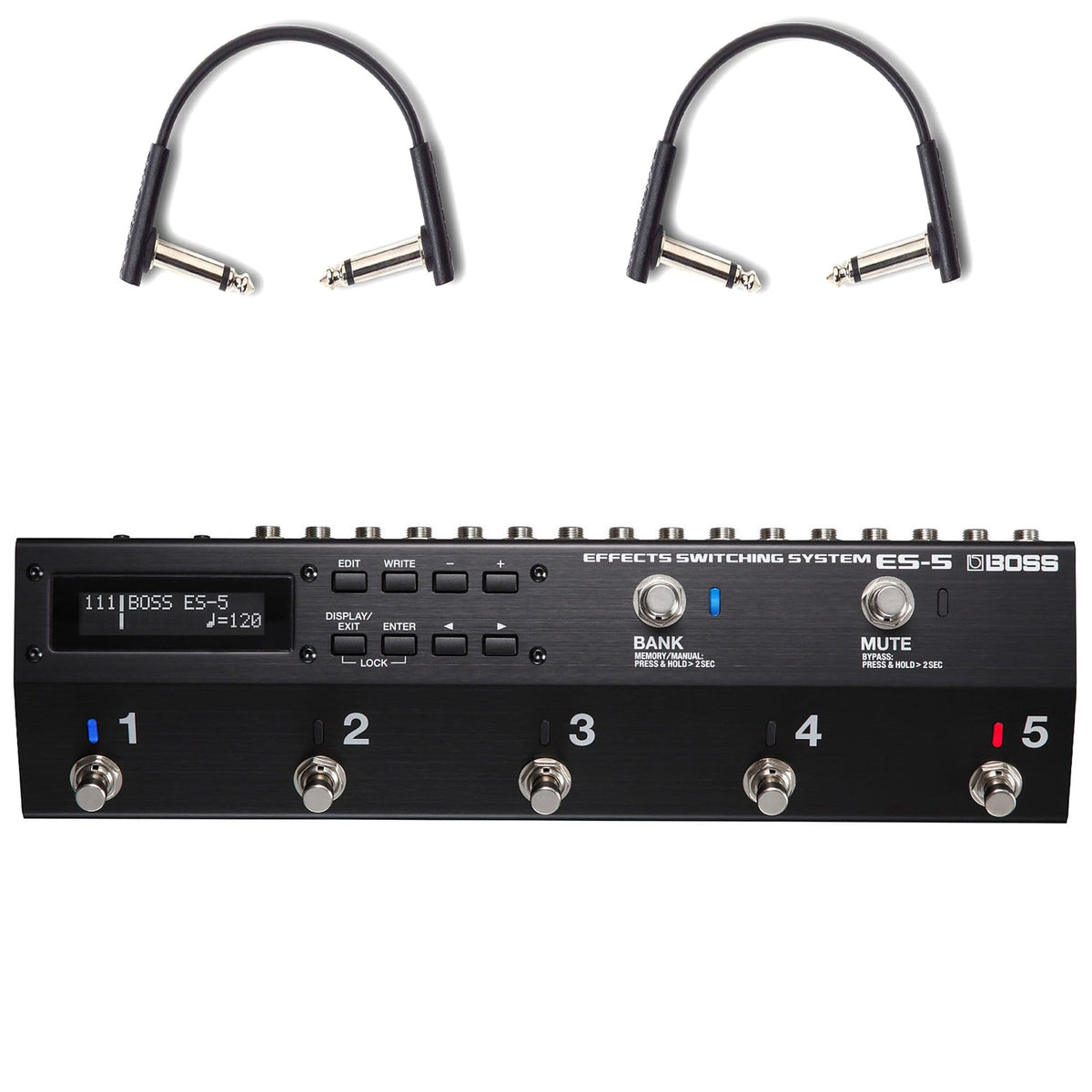 Boss ES-5 Effects Switching System w/RockBoard Flat Patch Cables Bundle - MusicMarket
