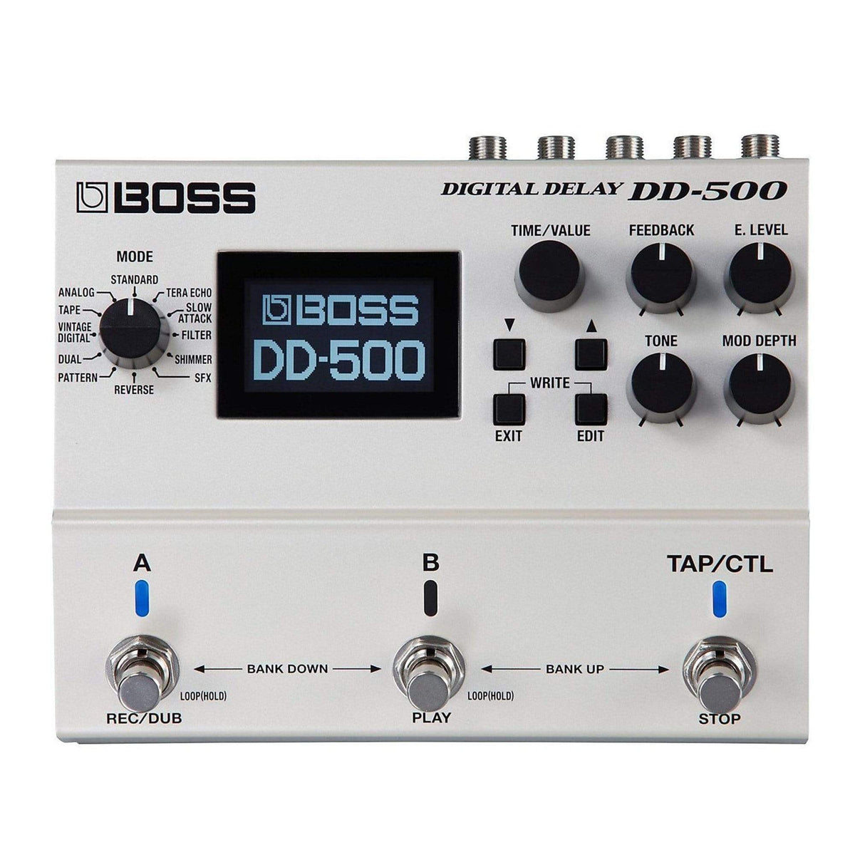 Boss DD-500 Digital Delay Bundle w/ 2 Roland Black Series 6 inch Patch Cables - View 2 | MusicMarket