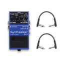 Boss SY-1 Synthesizer Pedal w/RockBoard Flat Patch Cables Bundle - MusicMarket