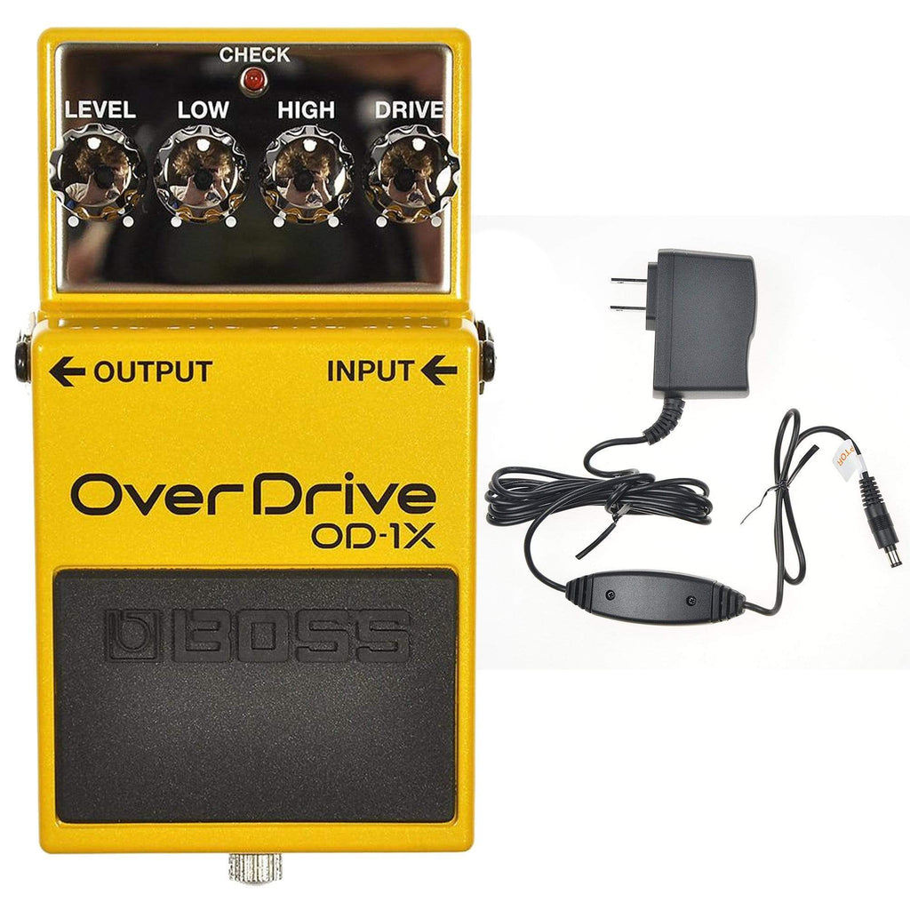 Boss OD-1X Overdrive Bundle w/ Boss PSA-120S2 Power Supply - MusicMarket