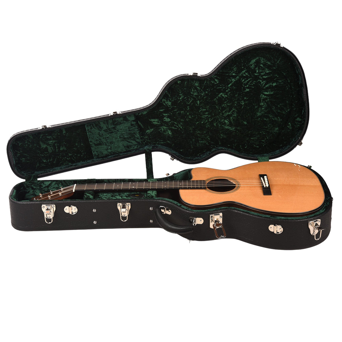 Bourgeois Downeast OMCE Soloist Thermo-Cured Sitka/Honduran Mahogany Natural - View 8 | MusicMarket