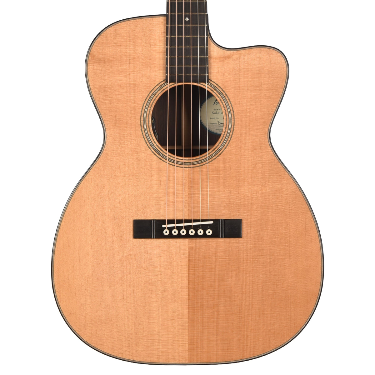 Bourgeois Downeast OMCE Soloist Thermo-Cured Sitka/Honduran Mahogany Natural - View 2 | MusicMarket