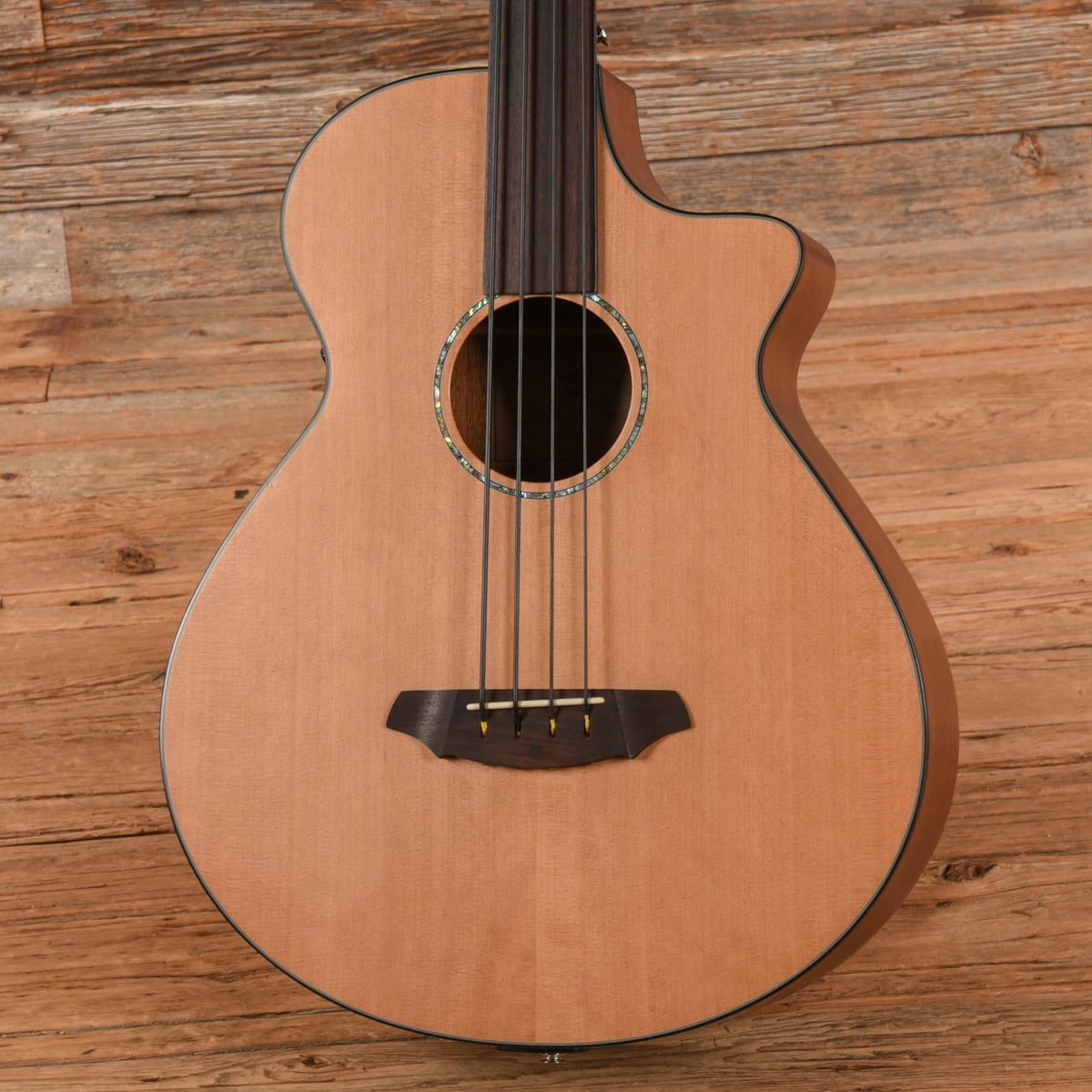 Breedlove Atlas Series BJ350/CMe4 Fretless Natural 2012 - View 2 | MusicMarket