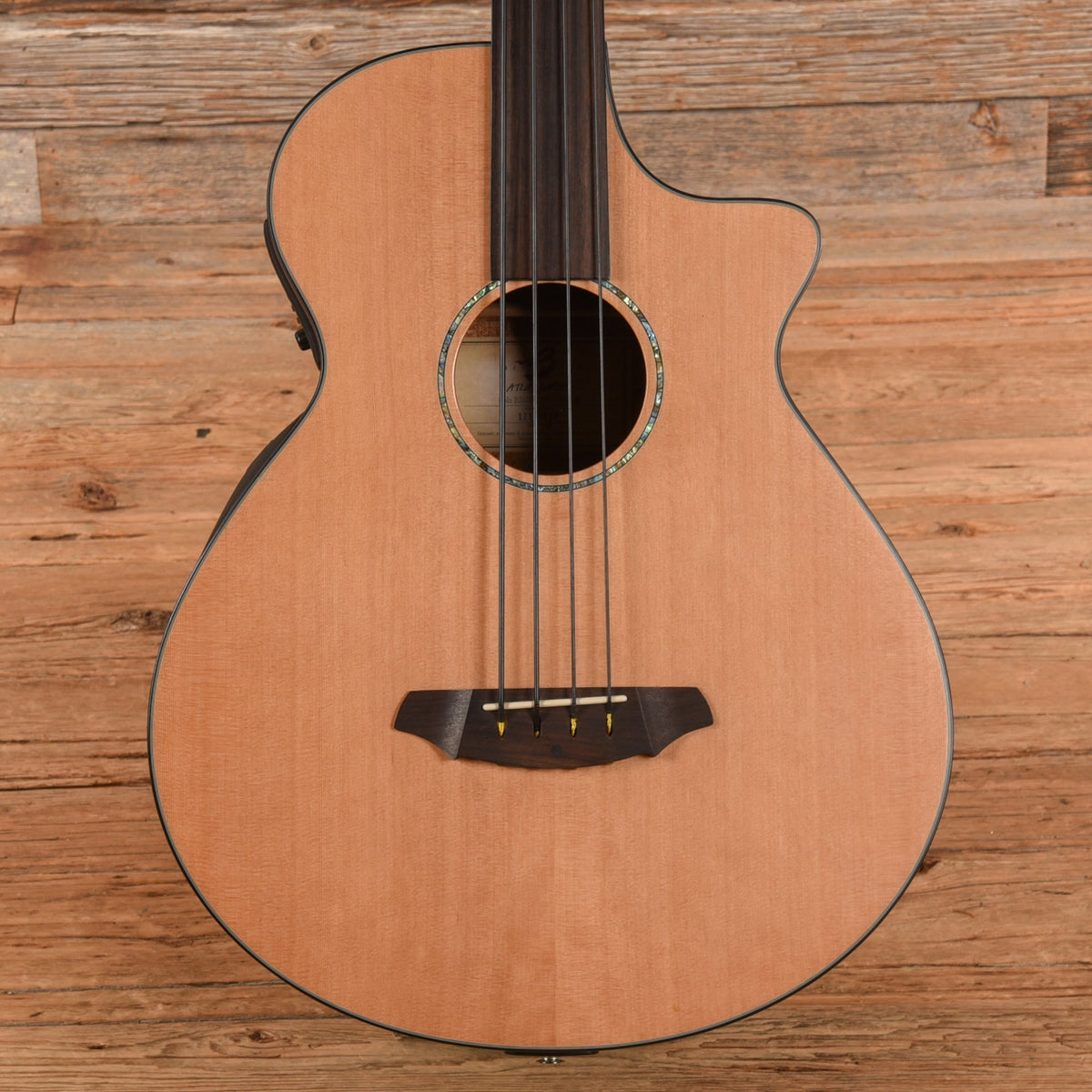Breedlove Atlas Series BJ350/CMe4 Fretless Natural 2012 - MusicMarket