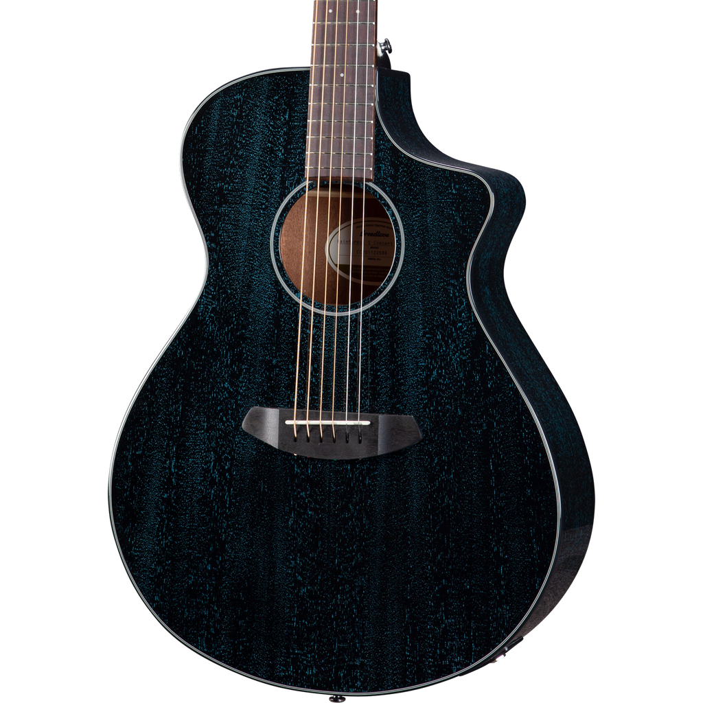 Breedlove Rainforest S Concert Midnight Blue CE Acoustic Electric Guitar - MusicMarket