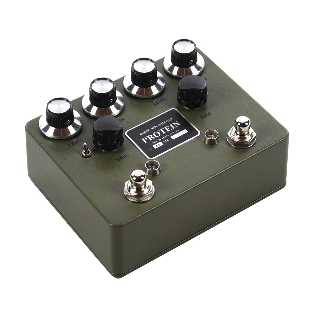 Browne Amplification Protein Dual Overdrive v4 Pedal Green - View 2 | MusicMarket