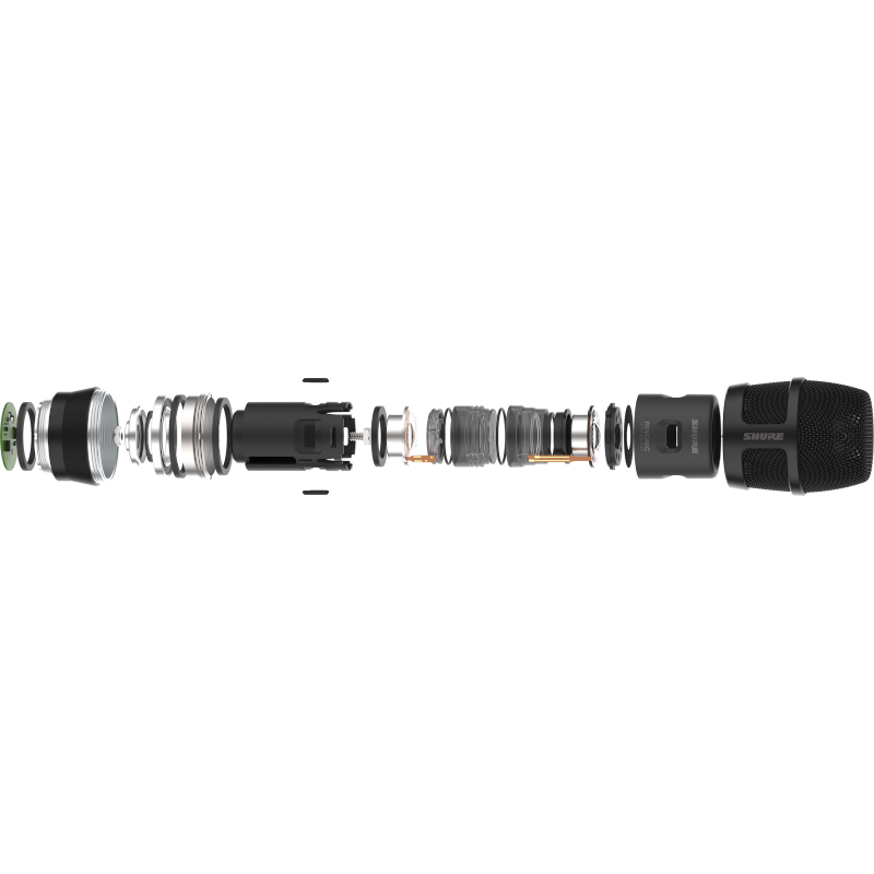 Shure RPW200 Nexadyne 8/C Cardioid Dynamic Wireless Capsule for Handheld Transmitters - Black - View 2 | MusicMarket
