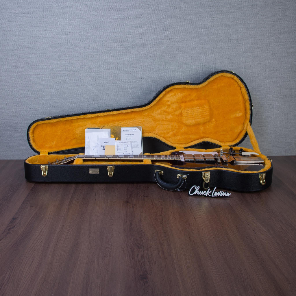 Gibson Custom Shop Murphy Lab 63' SG Custom 3-Pickup Maestro Electric Guitar - Light Aged Brunswick Wild Berry -