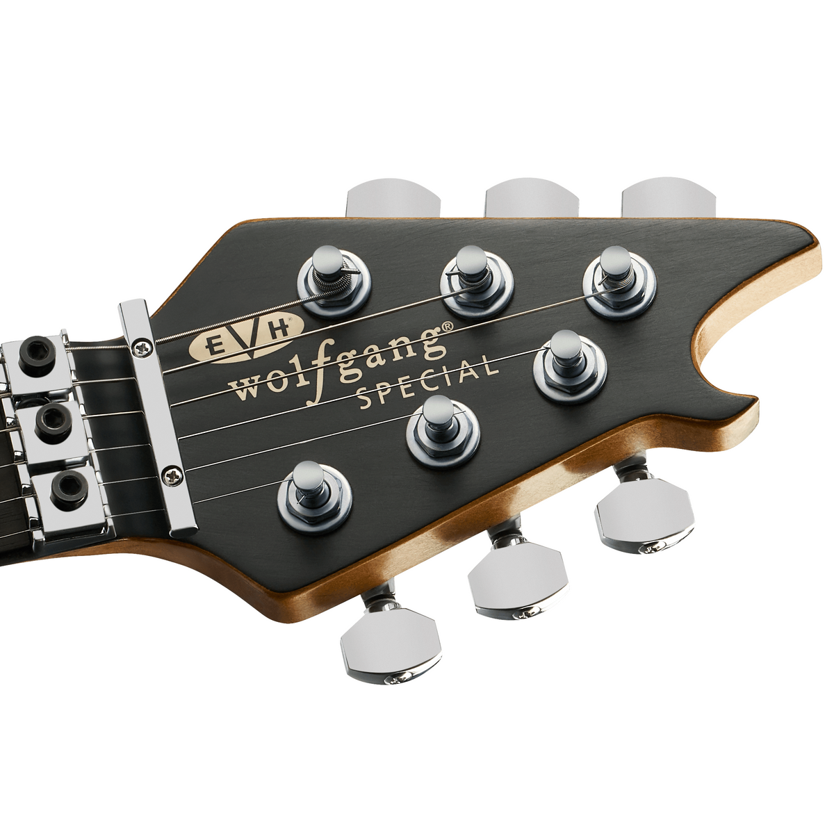 EVH Limited Edition Wolfgang Special Striped Series Guitar - Distressed Ivory - View 4 | MusicMarket